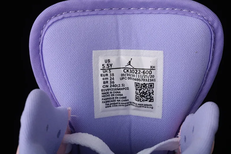 All categories Air Jordan Jordan series basketball shoes Air Jordan 1 Low Air Jordan 1 Low SE "Arctic Punch" AJ1 Joe 1 Low Pink White Purple Lavender CK3022-600